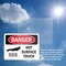 Signmission Hot Surface Sign, 7 in H x 10 in W, Plastic, Hot Surface Do Not Touch OS-2PACK-DS-P-710-L-1363 - alternate 4
